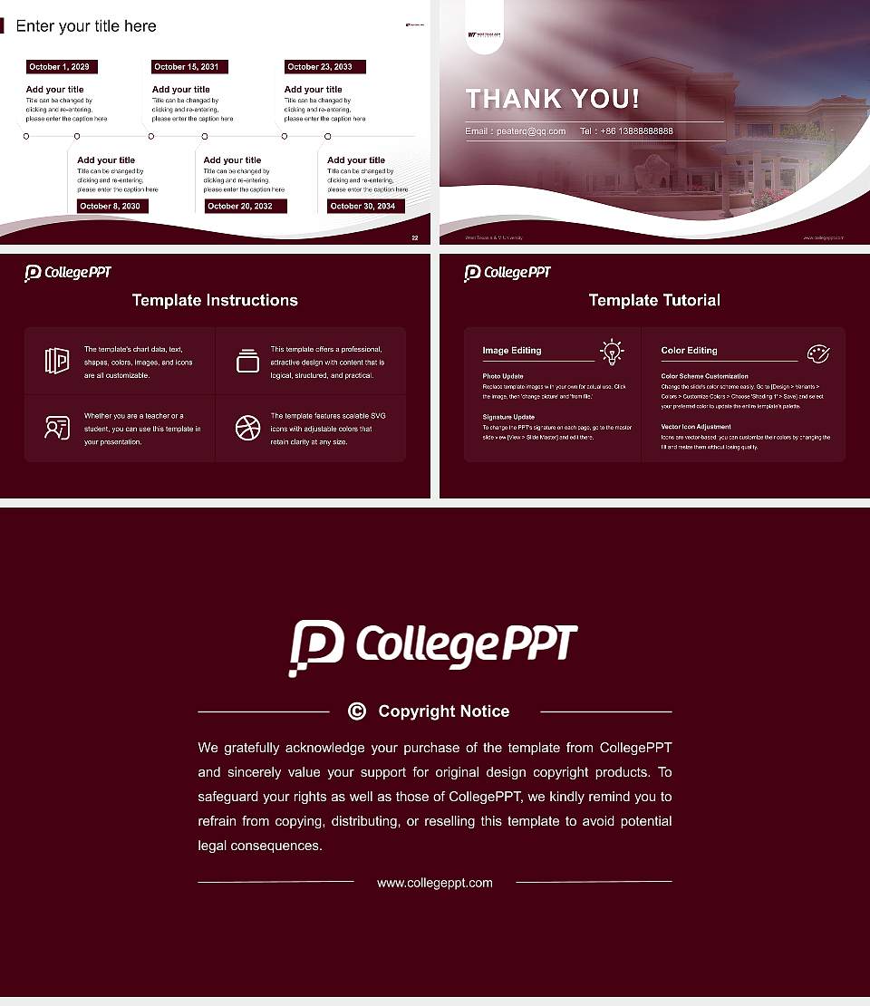 West Texas a & M University Lecture Sharing and Networking Event PPT Template16:9 ratio PPT effect preview image4