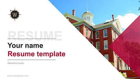 Willamette University Resume PPT Template