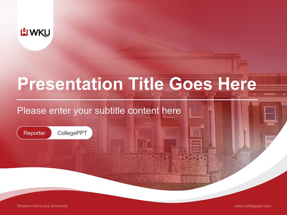 Western Kentucky University Lecture Sharing and Networking Event PPT Template4:3 ratio PPT effect preview image4