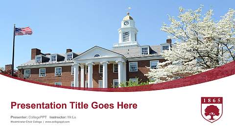 Westminster Choir College Course/Courseware Creation PPT Template