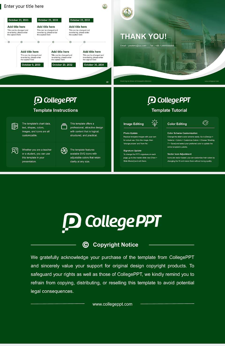 West Virginia School of Osteopathic Medicine Lecture Sharing and Networking Event PPT Template4:3 ratio PPT effect preview image4