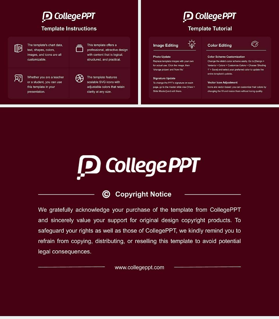West Texas a & M University Course/Courseware Creation PPT Template4:3 ratio PPT effect preview image5