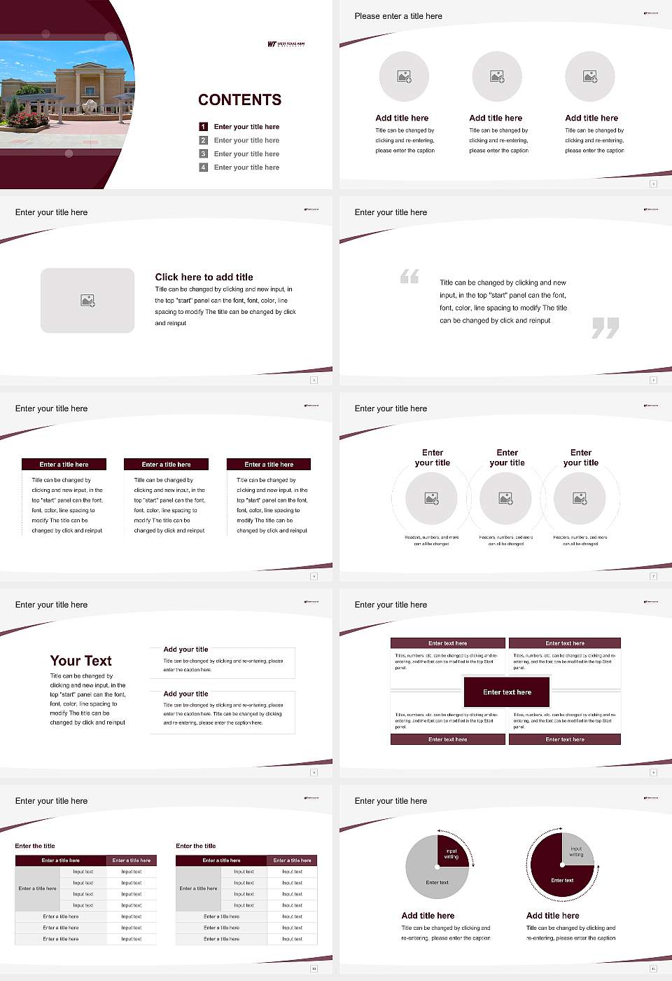 West Texas a & M University Course/Courseware Creation PPT Template16:9 ratio PPT effect preview image2