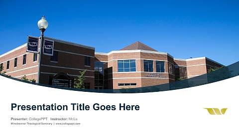 Winebrenner Theological Seminary Course/Courseware Creation PPT Template