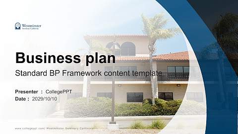 Westminster Seminary California Competition/Entrepreneurship Contest PPT Template