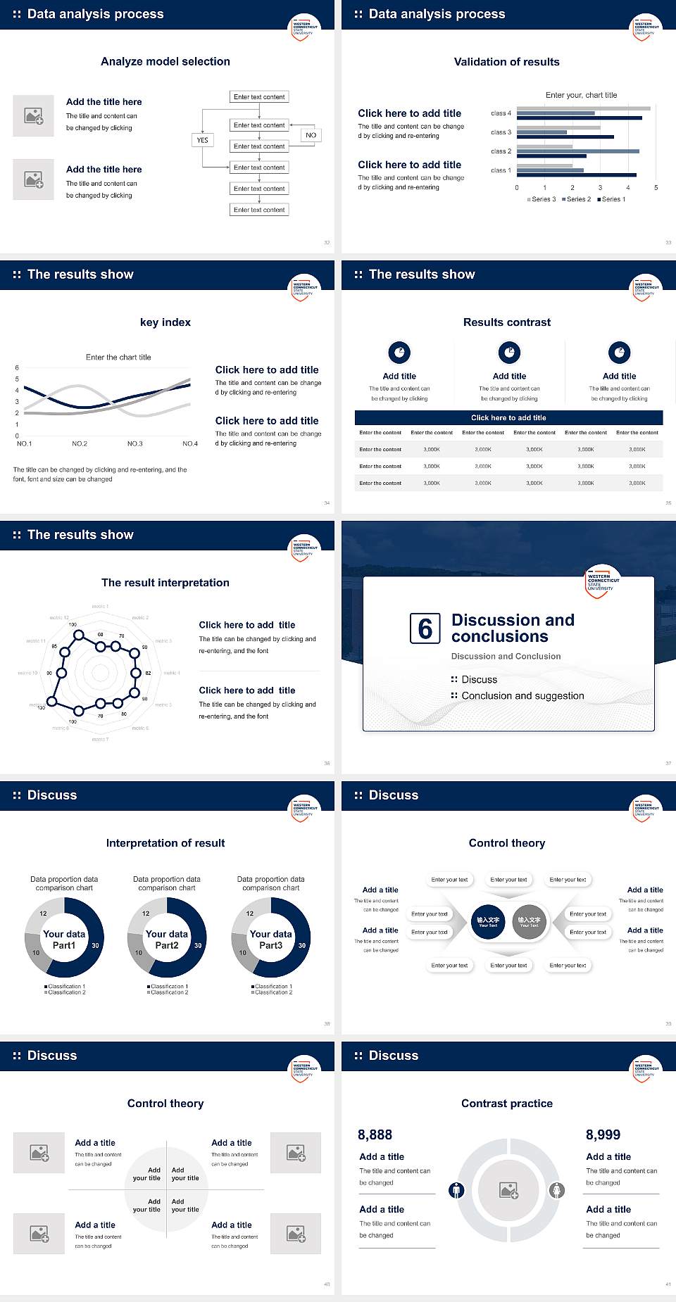 Western Connecticut State University （Midtown Campus） Graduation Thesis Defense PPT Template4:3 ratio PPT effect preview image5