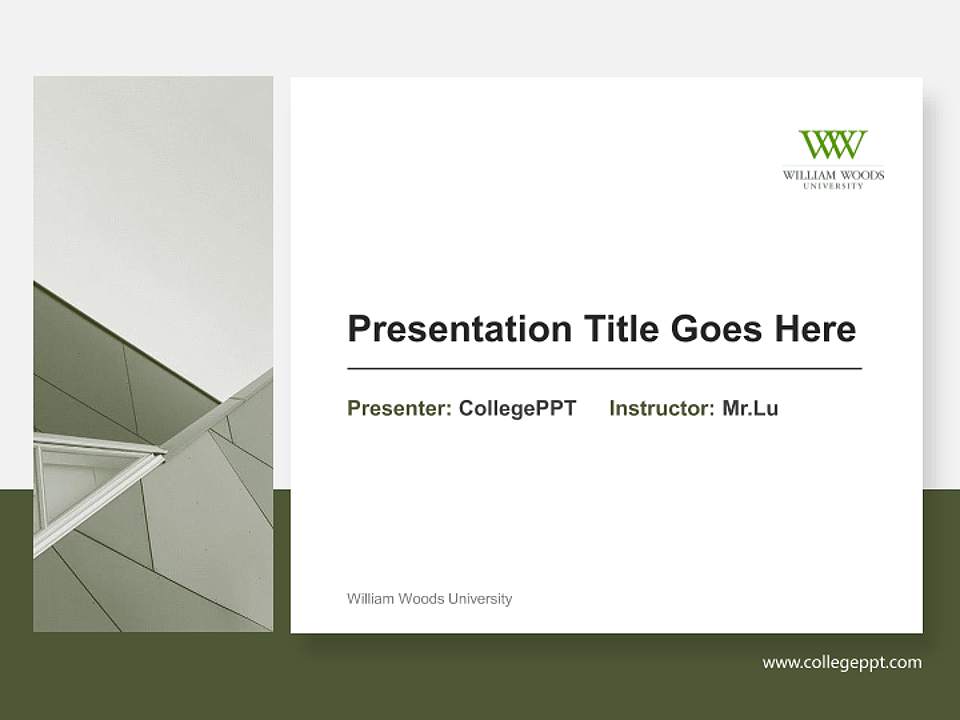 William Woods University General Purpose PPT Template4:3 ratio PPT effect preview image6