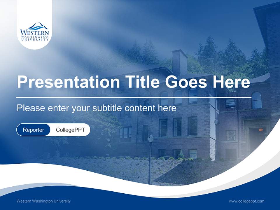 Western Washington University Lecture Sharing and Networking Event PPT Template4:3 ratio PPT effect preview image4