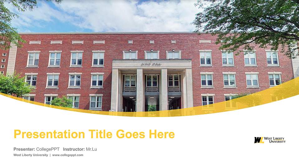 West Liberty University Course/Courseware Creation PPT Template16:9 ratio PPT effect preview image