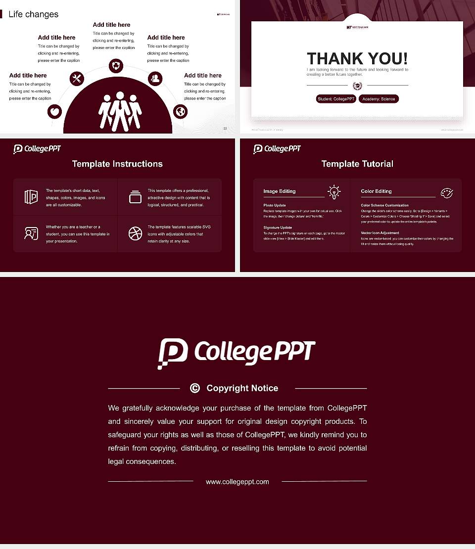 West Texas a & M University National Scholarship Defense PPT Template16:9 ratio PPT effect preview image4
