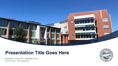 Wilkes University Course/Courseware Creation PPT Template
