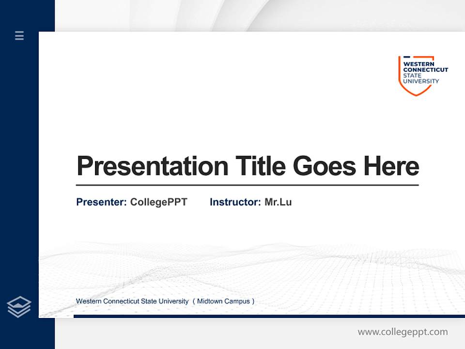 Western Connecticut State University （Midtown Campus） Thesis Proposal/Graduation Defense PPT Template4:3 ratio PPT effect preview image5