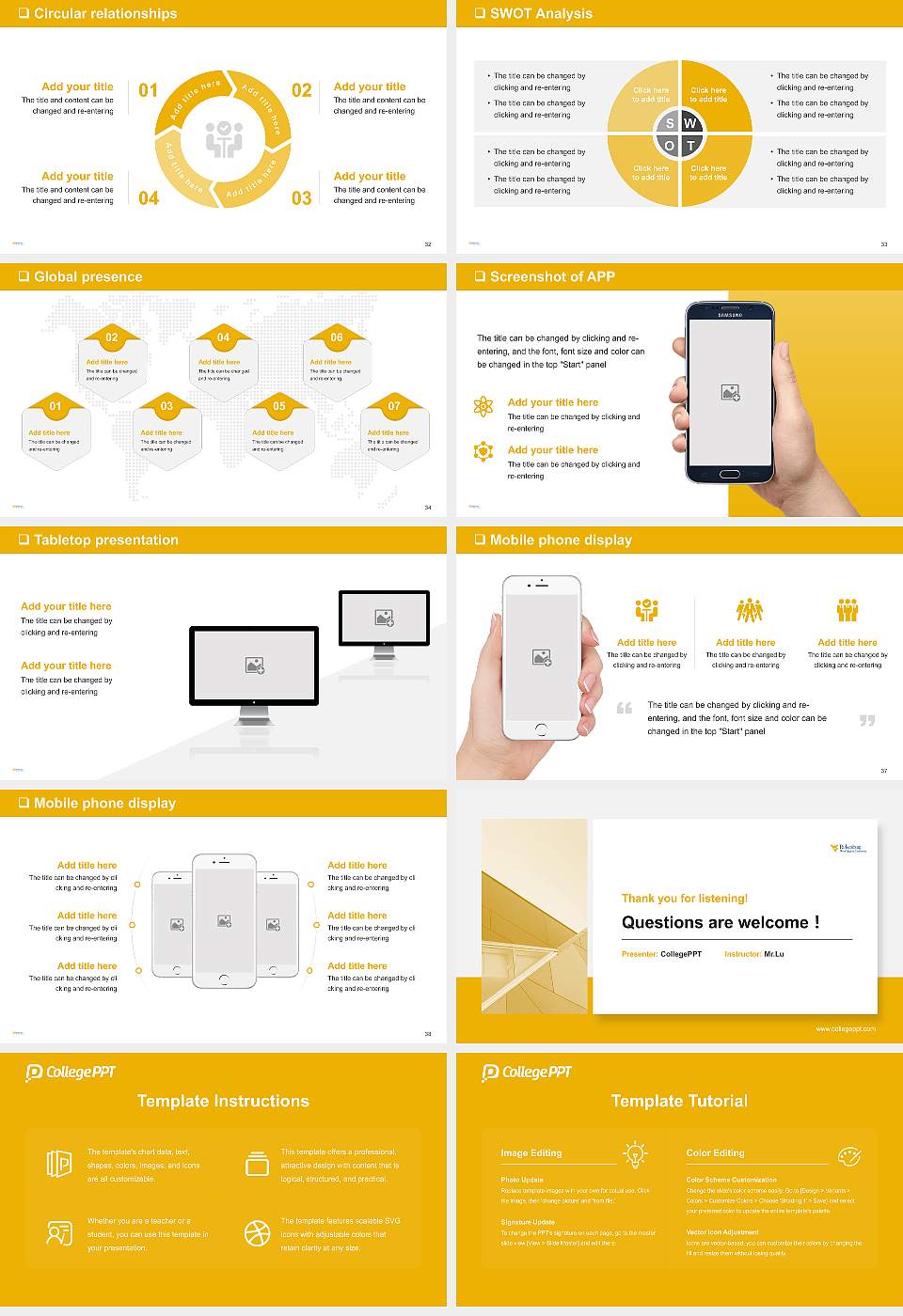 West Virginia University at Parkersburg General Purpose PPT Template16:9 ratio PPT effect preview image5