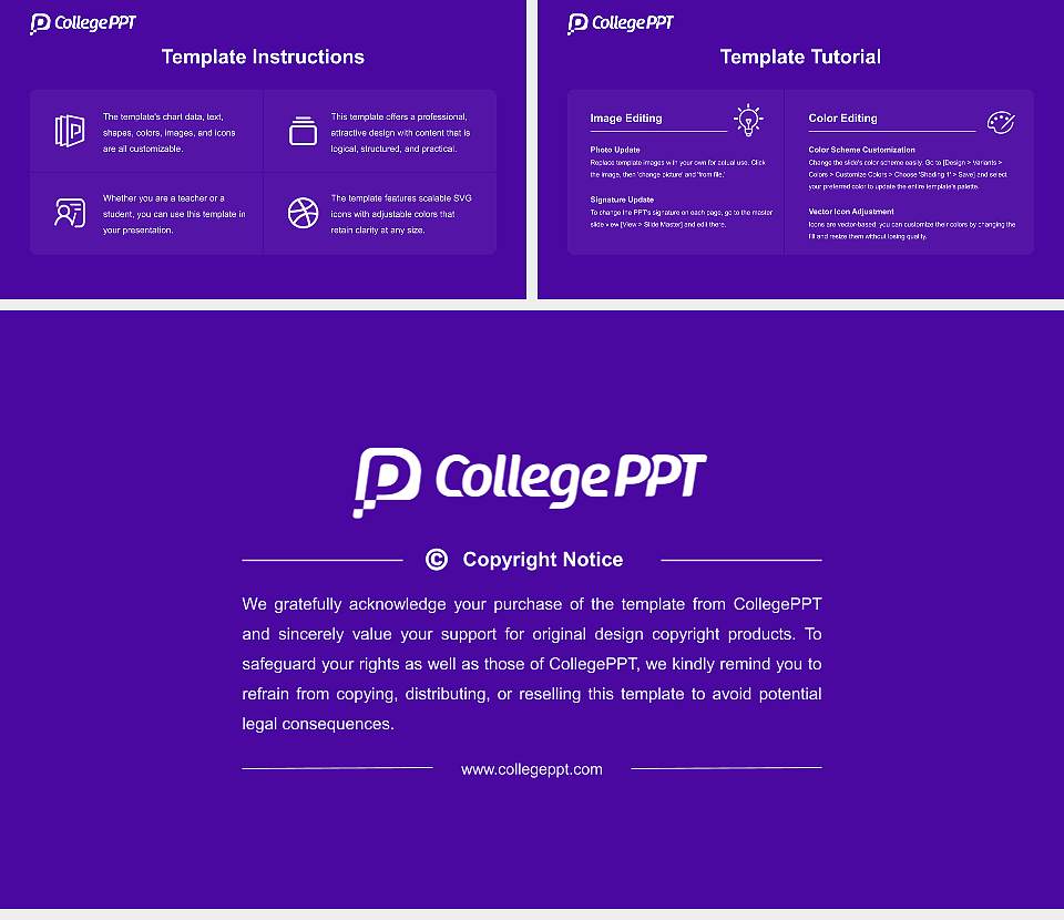 Winona State University Course/Courseware Creation PPT Template16:9 ratio PPT effect preview image5