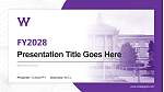 Western Illinois University Academic Presentation/Research Findings Report PPT Template