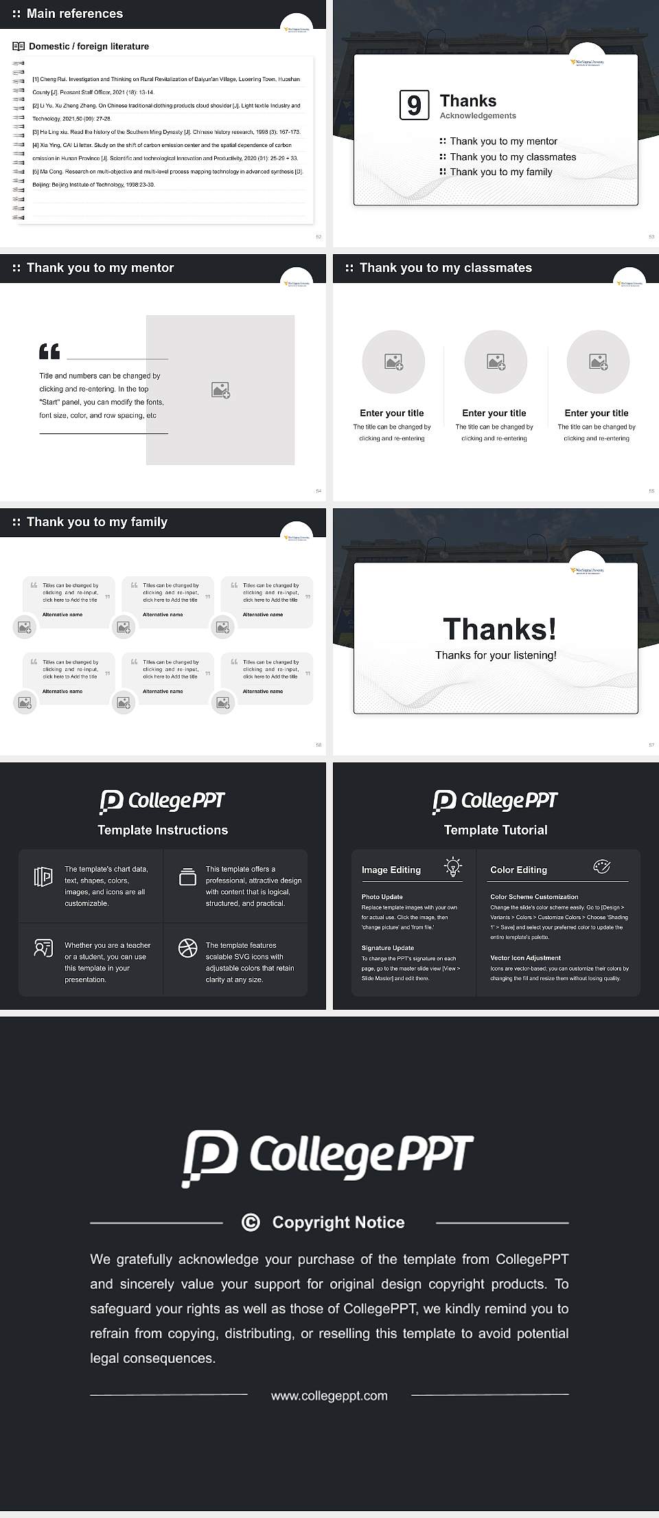 West Virginia University Institute of Technology Graduation Thesis Defense PPT Template4:3 ratio PPT effect preview image7