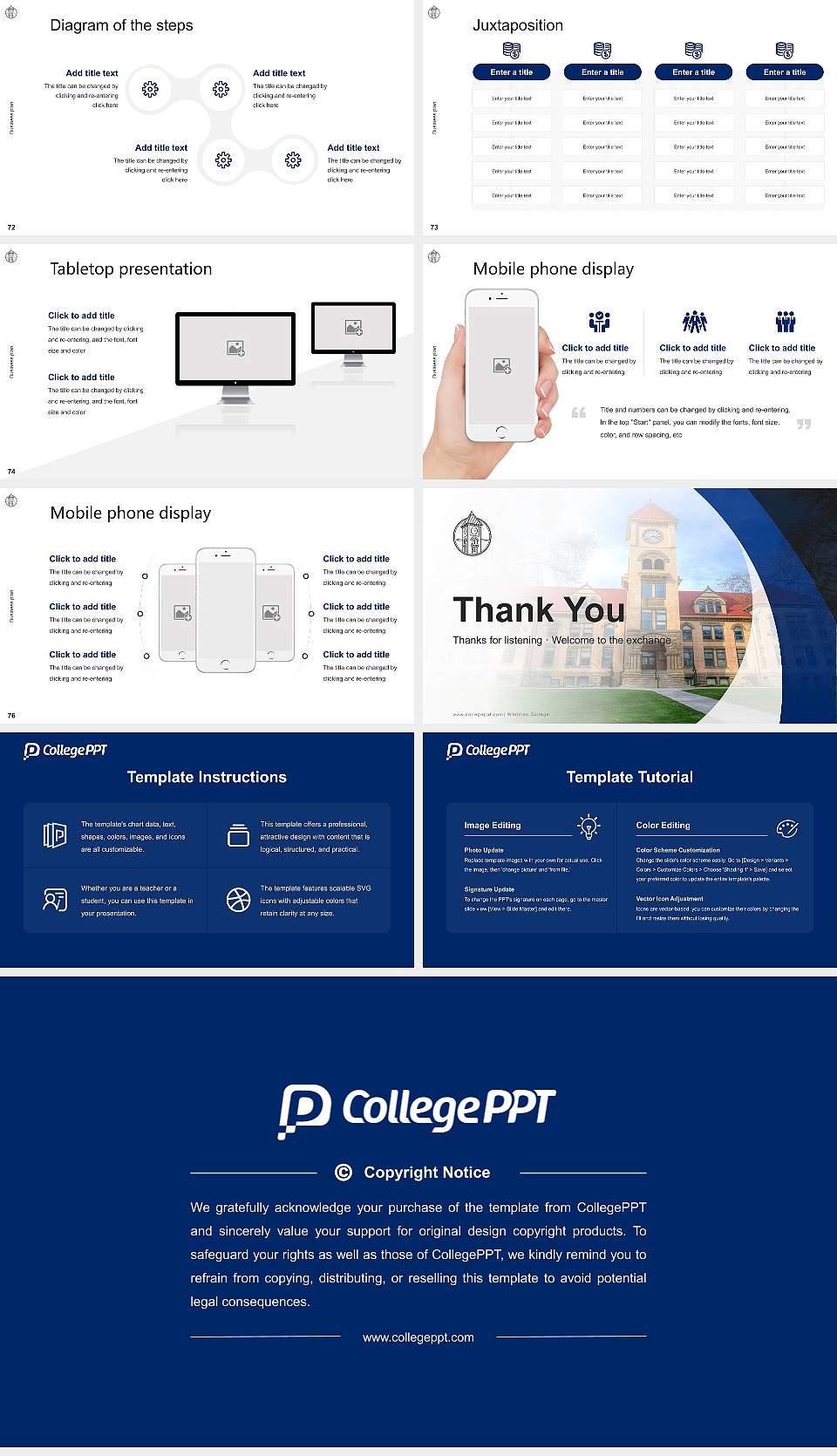 Whitman College Competition/Entrepreneurship Contest PPT Template16:9 ratio PPT effect preview image9