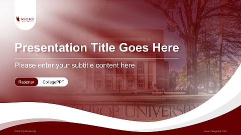 Winthrop University Lecture Sharing and Networking Event PPT Template