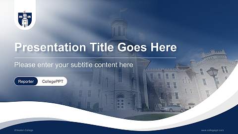 Wheaton College Lecture Sharing and Networking Event PPT Template