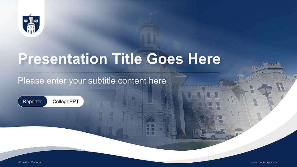 Wheaton College Lecture Sharing and Networking Event PPT Template16:9 ratio PPT effect preview image