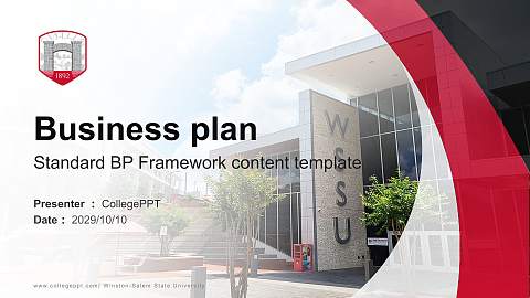 Winston-Salem State University Competition/Entrepreneurship Contest PPT Template