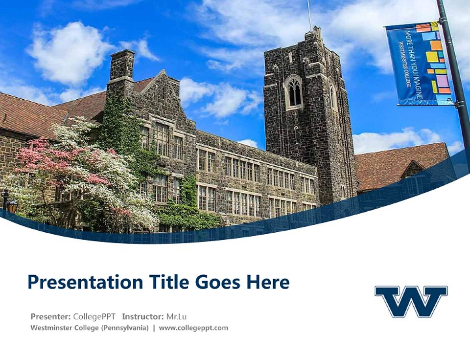 Westminster College (Pennsylvania) Course/Courseware Creation PPT Template4:3 ratio PPT effect preview image5