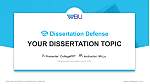 Williams Baptist University Graduation Thesis Defense PPT Template