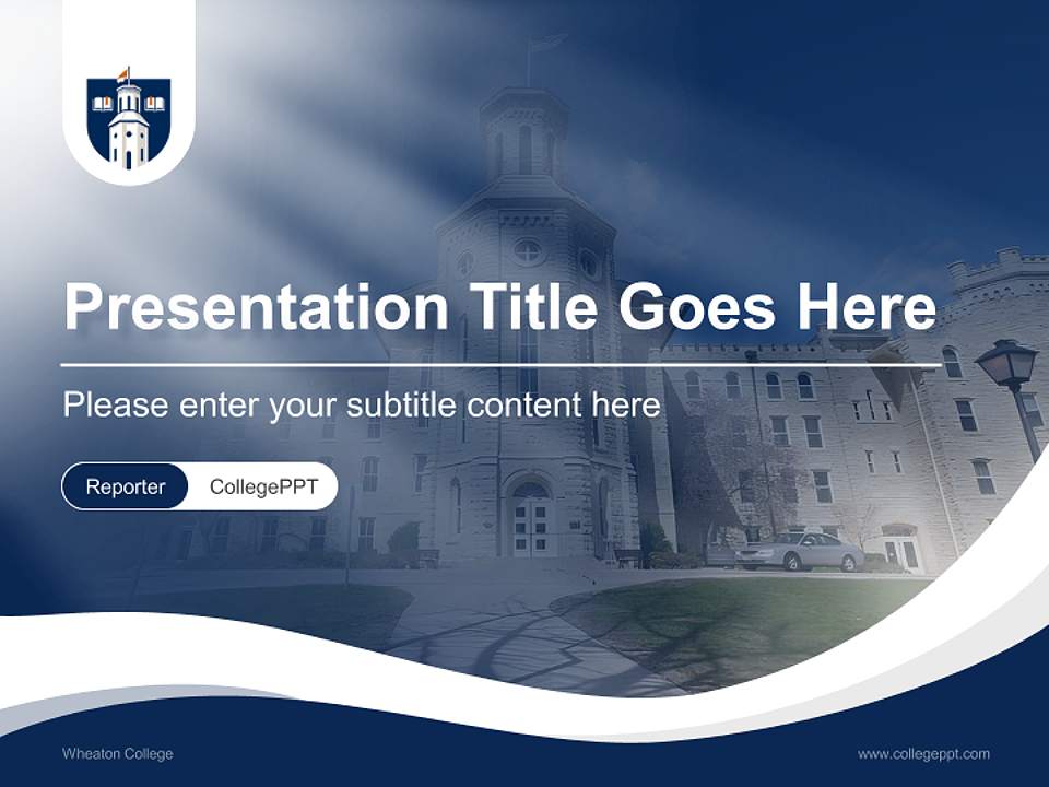 Wheaton College Lecture Sharing and Networking Event PPT Template4:3 ratio PPT effect preview image4