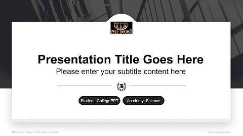 Rabbinical College of Ohr Shimon Yisroel National Scholarship Defense PPT Template