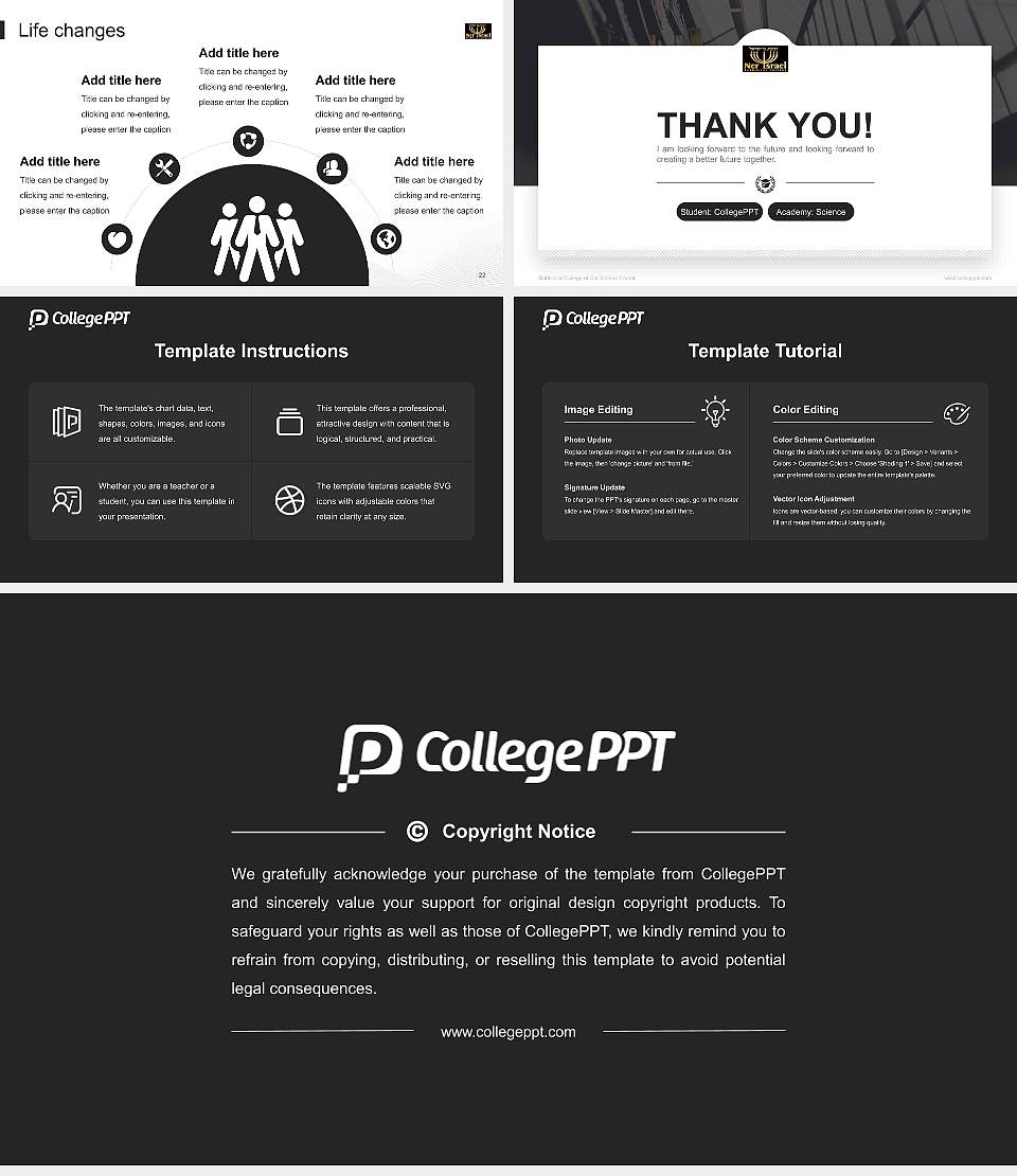 Rabbinical College of Ohr Shimon Yisroel National Scholarship Defense PPT Template16:9 ratio PPT effect preview image4