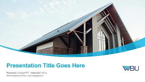 Williams Baptist University Course/Courseware Creation PPT Template