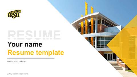 Wichita State University Resume PPT Template