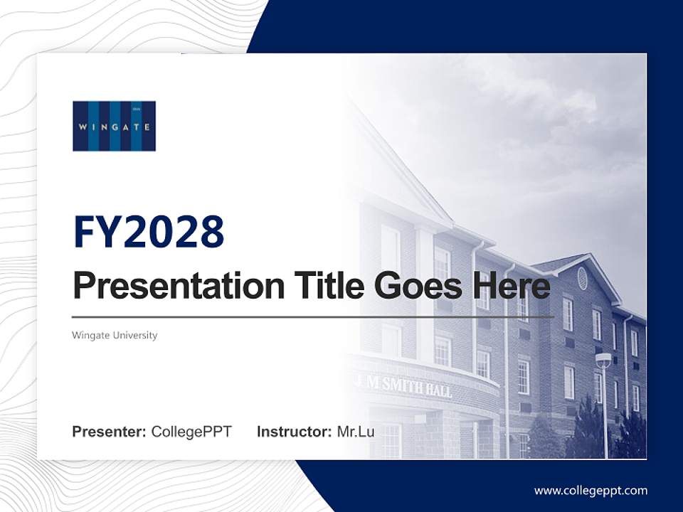 Wingate University Academic Presentation/Research Findings Report PPT Template4:3 ratio PPT effect preview image5
