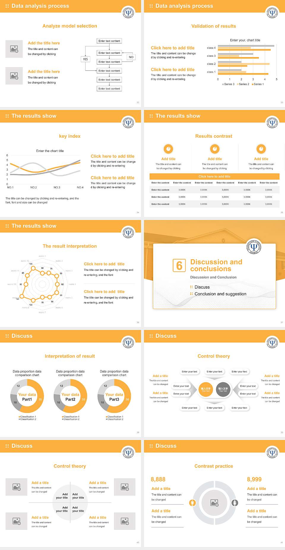 Wisconsin School of Professional Psychology Graduation Thesis Defense PPT Template4:3 ratio PPT effect preview image5