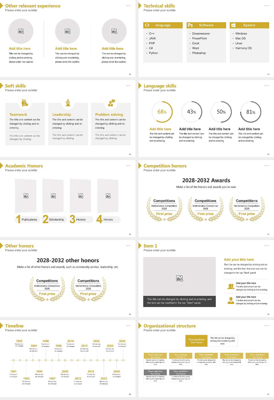 West Virginia State University Resume PPT Template16:9 ratio PPT effect preview image3