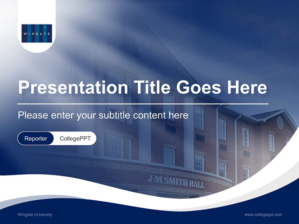 Wingate University Lecture Sharing and Networking Event PPT Template4:3 ratio PPT effect preview image4