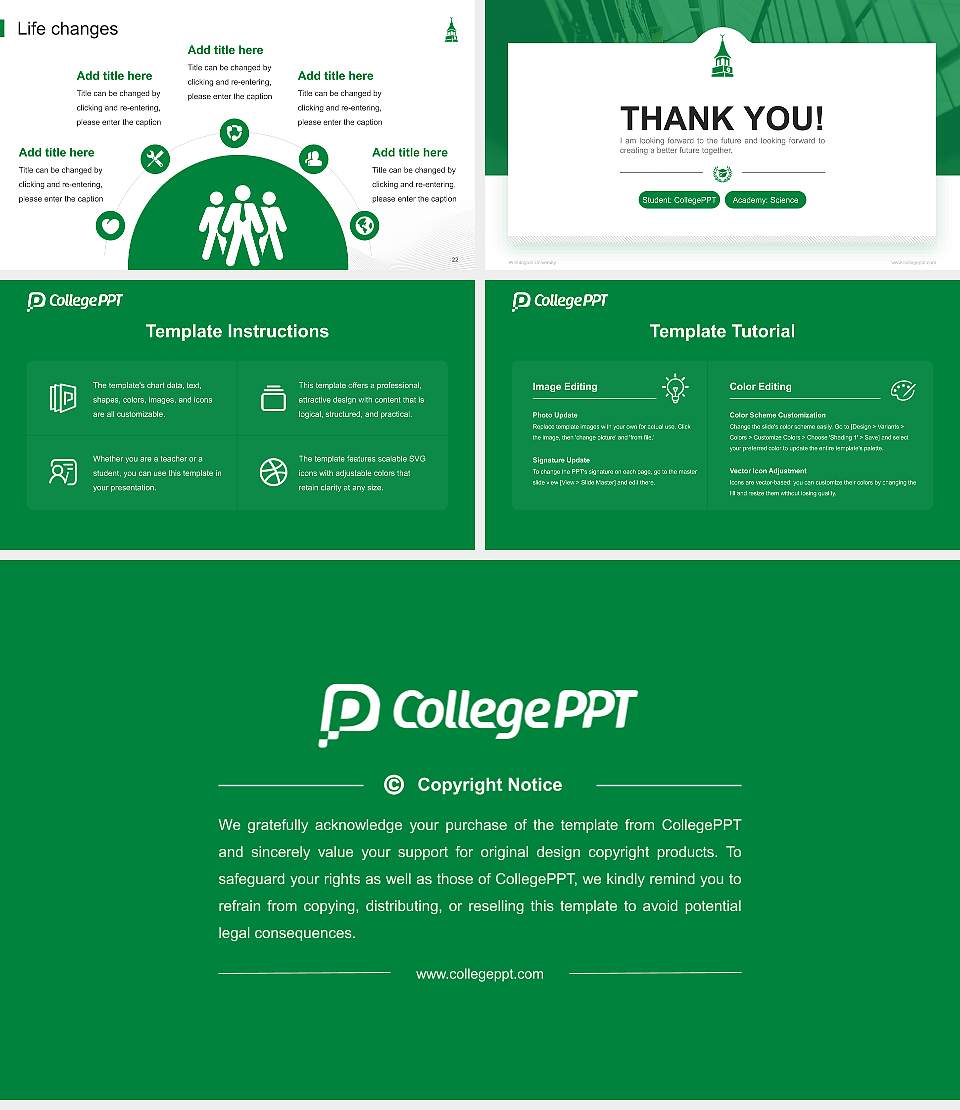 Wilmington University National Scholarship Defense PPT Template16:9 ratio PPT effect preview image4