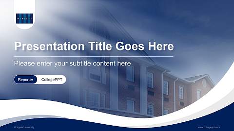 Wingate University Lecture Sharing and Networking Event PPT Template