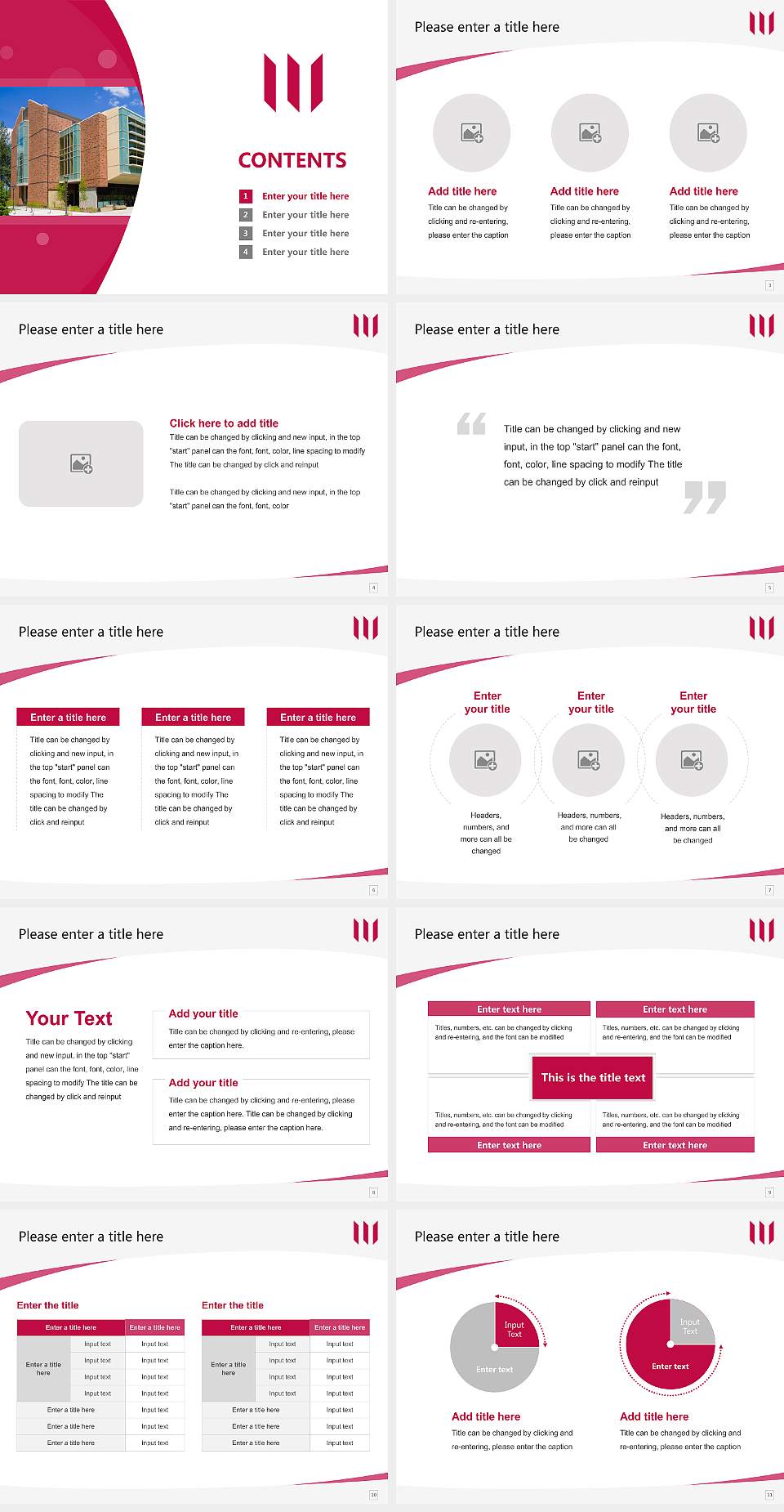 Whitworth University Course/Courseware Creation PPT Template4:3 ratio PPT effect preview image2