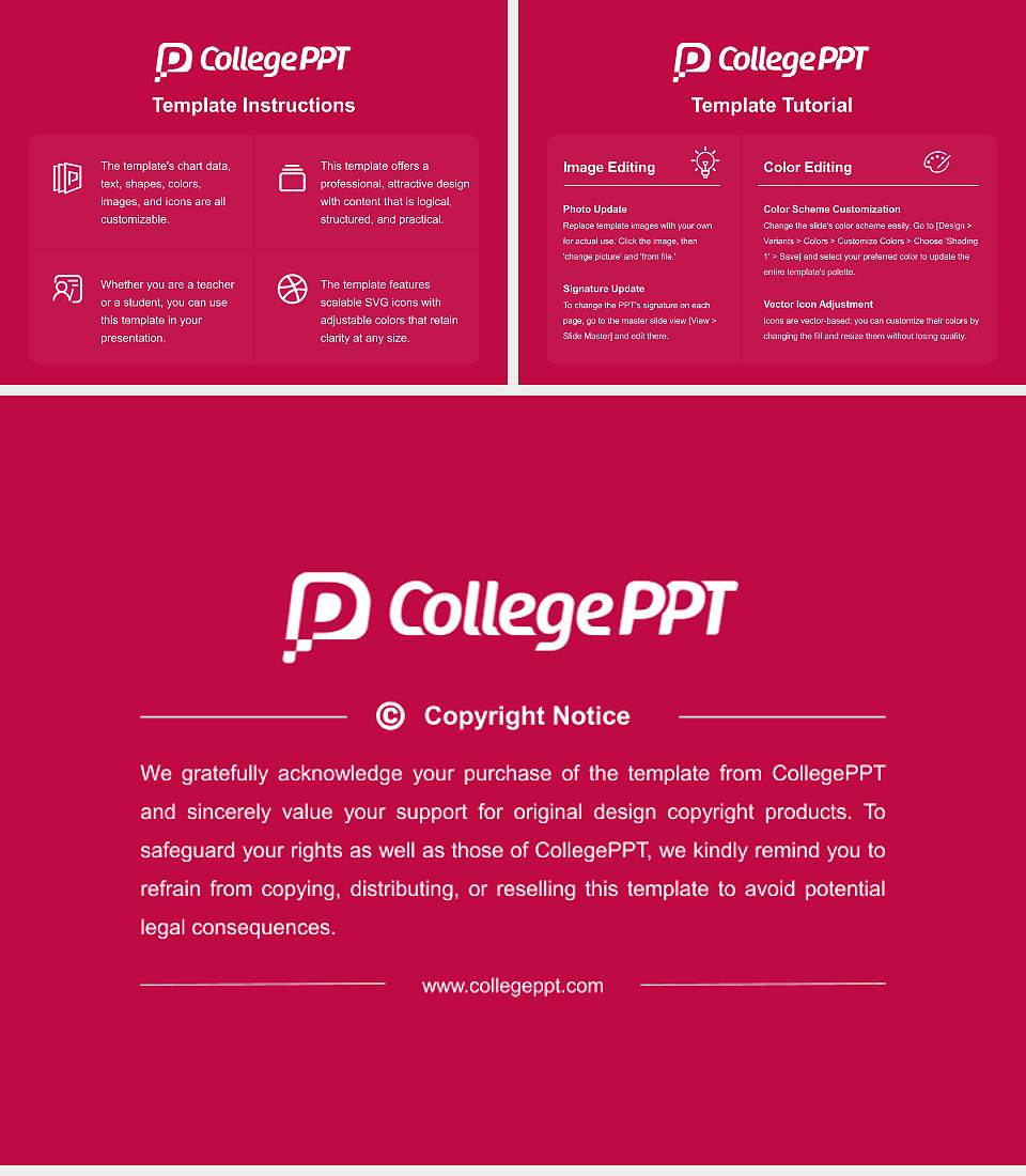 Whitworth University Course/Courseware Creation PPT Template4:3 ratio PPT effect preview image5