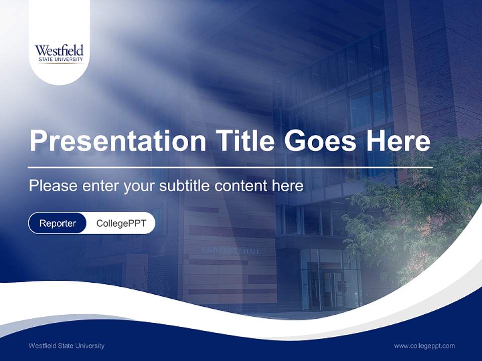 Westfield State University Lecture Sharing and Networking Event PPT Template4:3 ratio PPT effect preview image4