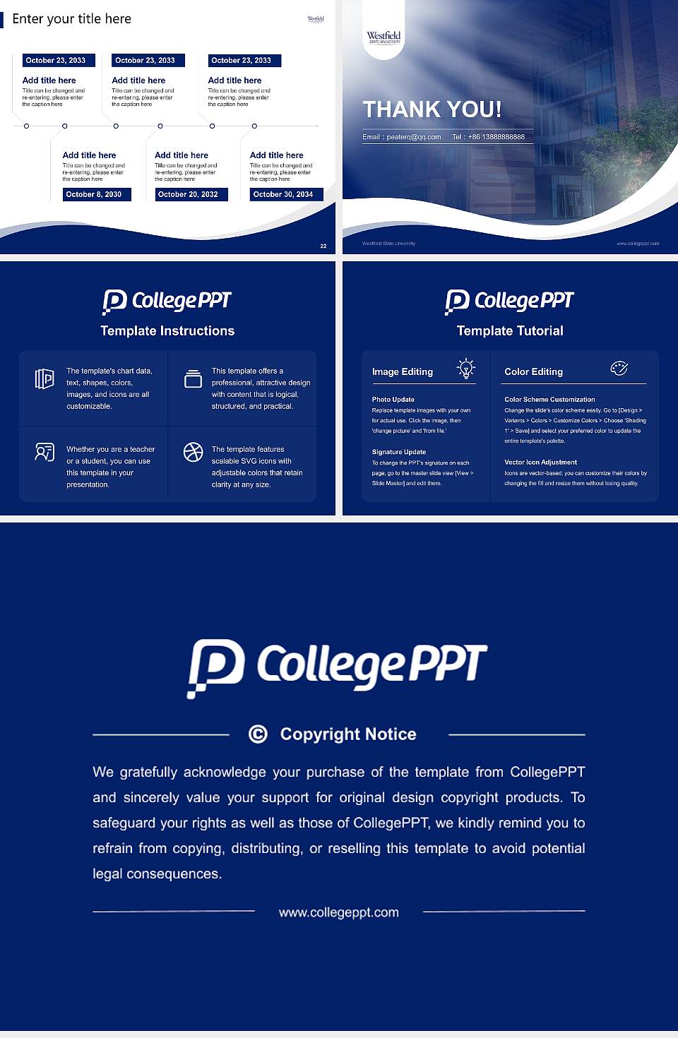 Westfield State University Lecture Sharing and Networking Event PPT Template4:3 ratio PPT effect preview image4