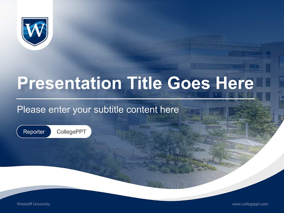 Westcliff University Lecture Sharing and Networking Event PPT Template4:3 ratio PPT effect preview image4