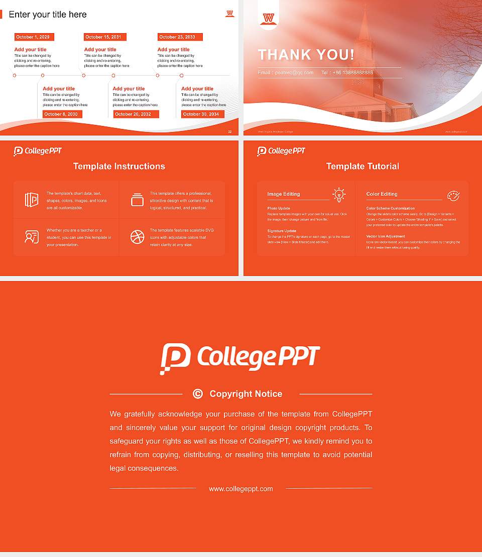 West Virginia Wesleyan College Lecture Sharing and Networking Event PPT Template16:9 ratio PPT effect preview image4