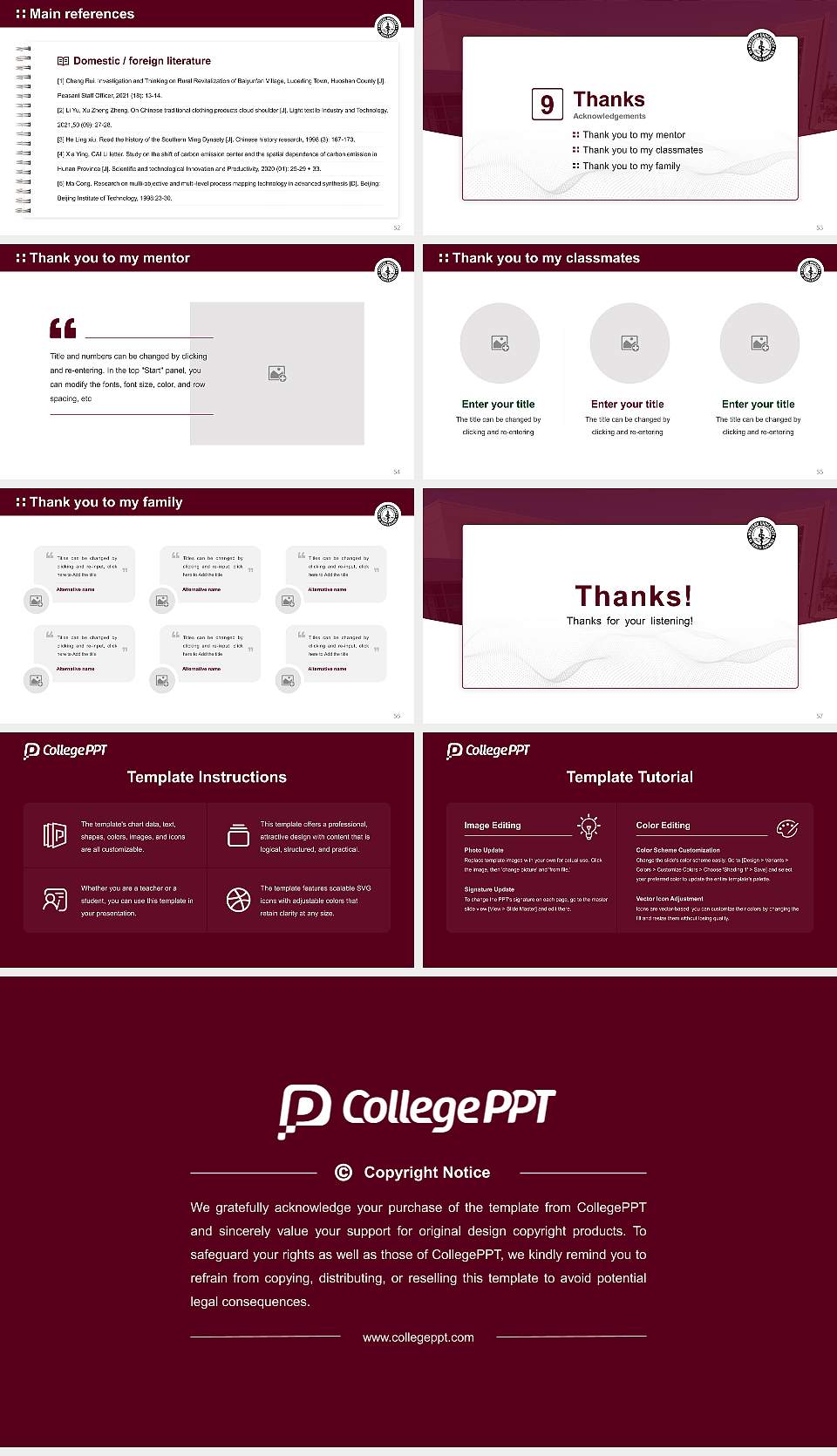 Western University of Health Sciences （Pomona campus） Graduation Thesis Defense PPT Template16:9 ratio PPT effect preview image7