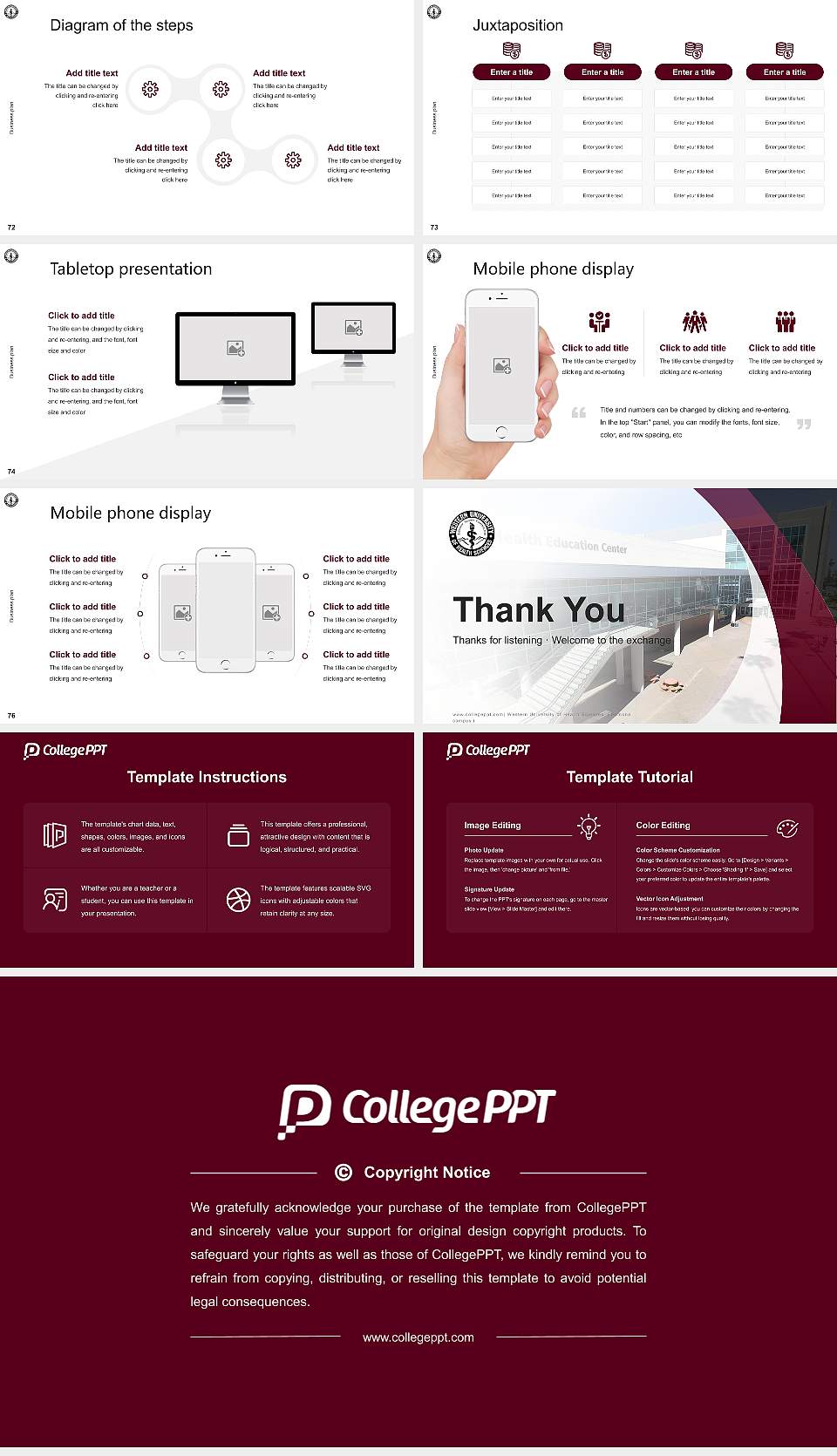 Western University of Health Sciences （Pomona campus） Competition/Entrepreneurship Contest PPT Template16:9 ratio PPT effect preview image9