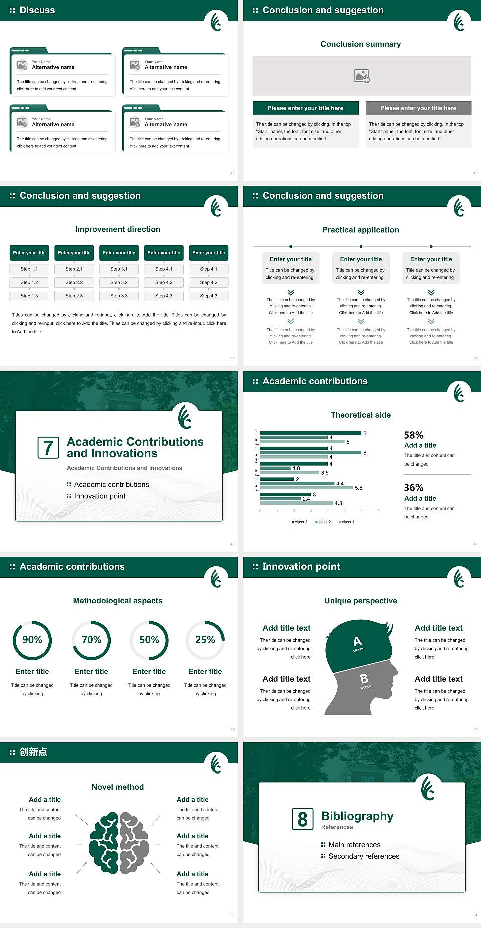 Wilmington College Graduation Thesis Defense PPT Template4:3 ratio PPT effect preview image6