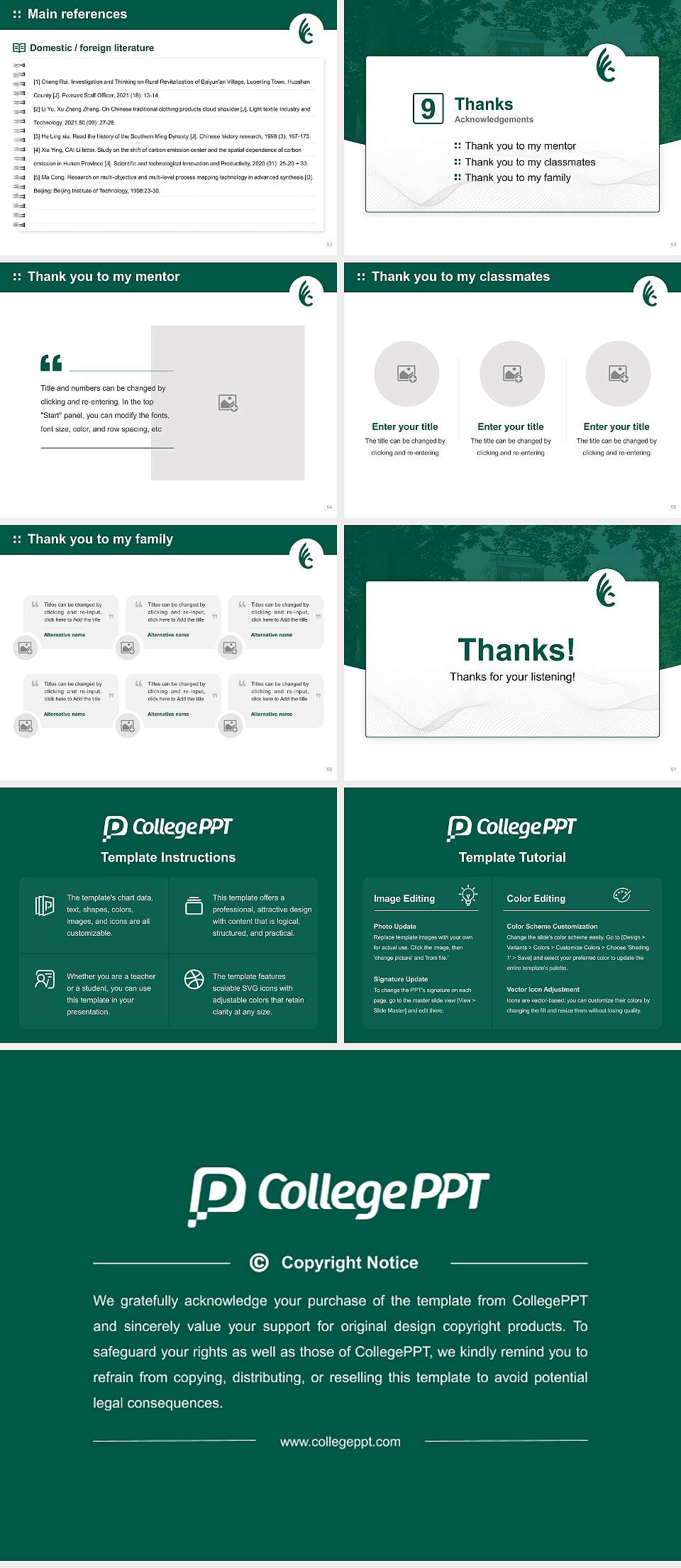 Wilmington College Graduation Thesis Defense PPT Template4:3 ratio PPT effect preview image7
