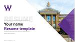 Western Illinois University Resume PPT Template