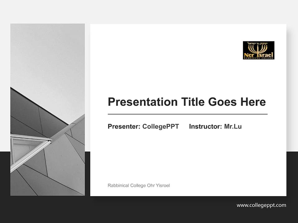 Rabbinical College Ohr Yisroel General Purpose PPT Template4:3 ratio PPT effect preview image6